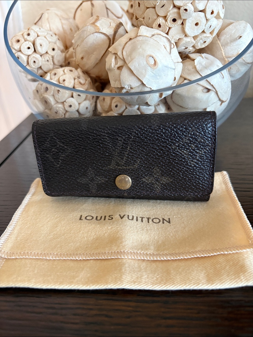 Louis Vuitton Monogram Canvas 4 - Key Holder in Dark Brown